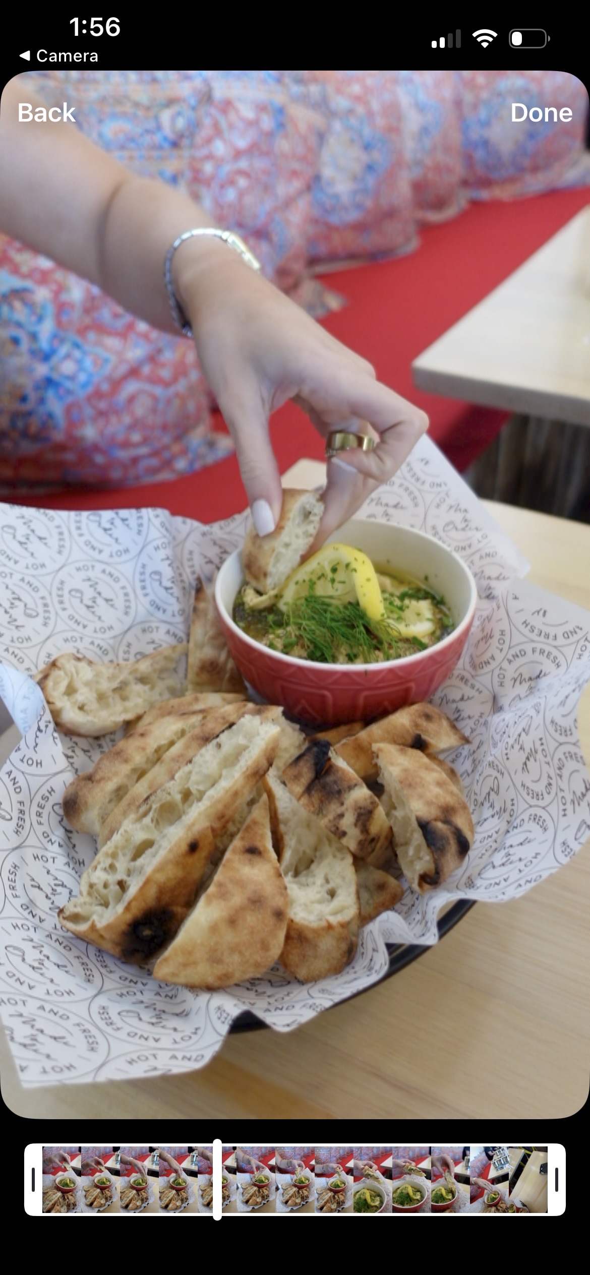 Flatbread with Mediterranean fillings